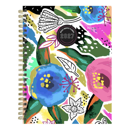 2027 Graphic Petals Medium Weekly Monthly Planner by TF Publishing, 9798889617150