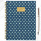 2027 Denim Dots Medium Weekly Monthly Planner by TF Publishing, 9798889617174