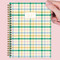 2027 Pastel Plaid Medium Weekly Monthly Planner by TF Publishing, 9798889617181