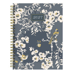 2027 Blooms of Blue Medium Weekly Monthly Planner by TF Publishing, 9798889617204