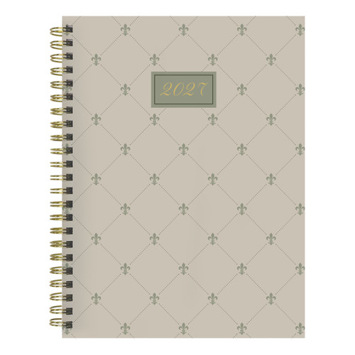 2027 Fleur de Lis Medium Weekly Monthly Planner by TF Publishing, 9798889617211