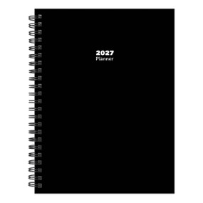 2027 Black Medium Weekly Monthly Planner by TF Publishing, 9798889619079