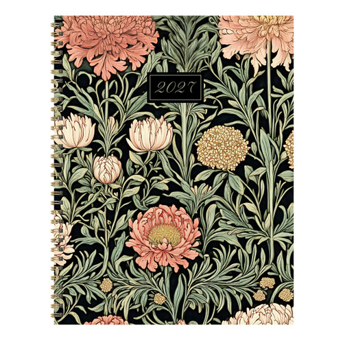 2027 Formal Flowers Large Weekly Monthly Planner by TF Publishing, 9798889617341