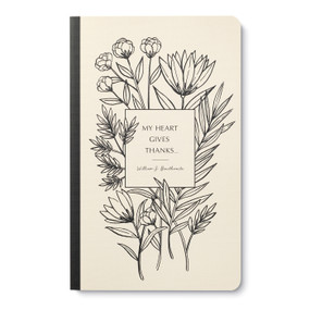 Write Now Journal: "My heart gives thanks . . . " -William S. Braithwaite by COMPENDIUM, 9781970147117
