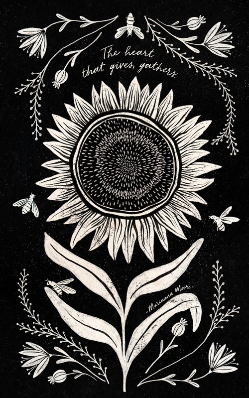 Write Now Journal: "The heart that gives, gathers." -Marianne Moore by COMPENDIUM, 9781970147506