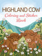 Highland Cow Coloring and Sticker Book by Dover Publications, 9780486857787