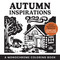 Autumn Inspirations: A Monochrome Coloring Book (Bold, Beautiful Results Using Just One Color!) by Ashley Hull, 9780486857862
