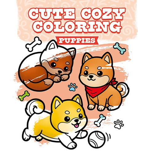 Cute Cozy Coloring: Puppies by , 9781784947552