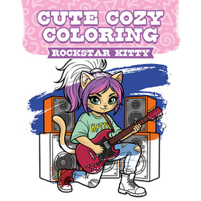 Cute Cozy Coloring: Rockstar Kitty by , 9781784947613