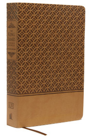 KJV Study Bible, Large Print, Leathersoft, Tan, Thumb Indexed, Red Letter (Second Edition) by Thomas Nelson, 9780529106537