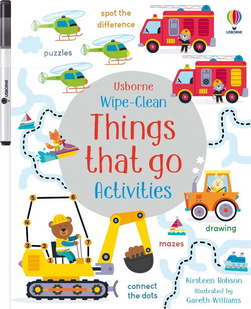 Wipe-Clean Things That Go Activities by Kirsteen Robson, Gareth Williams, 9781835405086
