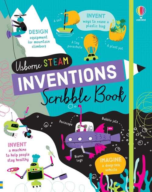 Inventions Scribble Book by Usborne, Petra Baan, 9781835405758