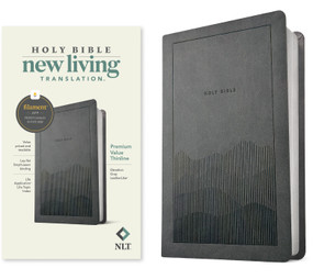 NLT Premium Value Thinline Bible, Filament Enabled (LeatherLike, Elevation Gray) by New Living Translation, Tyndale, 9798400518614