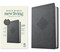 NLT Large Print Premium Value Thinline Bible, Filament Enabled (LeatherLike, Crossroads Gray) by New Living Translation, Tyndale, 9798400518638