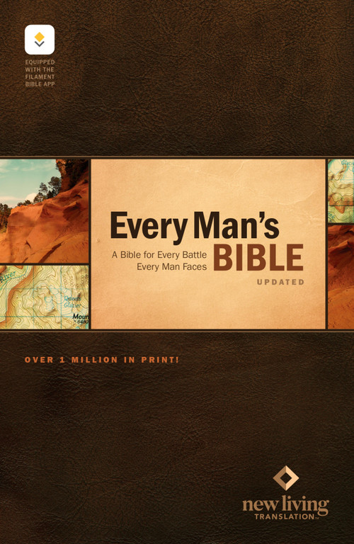 NLT Every Man's Bible, Filament Enabled (Hardcover, Red Letter) by New Living Translation, Tyndale, Dean Merrill, 9798400519550
