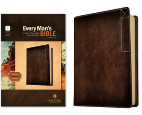 NLT Every Man's Bible, Filament Enabled, Deluxe Explorer Edition (LeatherLike, Brown, Red Letter) by New Living Translation, Tyndale, Dean Merrill, 9798400519598