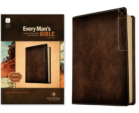 NLT Every Man's Bible, Filament Enabled, Deluxe Explorer Edition (LeatherLike, Brown, Red Letter) by New Living Translation, Tyndale, Dean Merrill, 9798400519598