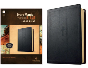 NLT Every Man's Bible, Large Print, Filament Enabled (LeatherLike, Covenant Black, Red Letter) by New Living Translation, Tyndale, Dean Merrill, 9798400519642