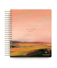 NLT Spiral-Bound Notetaking Bible, Filament Enabled (Hardcover LeatherLike, Pink Landscape) by Tyndale, New Living Translation, 9798400526022