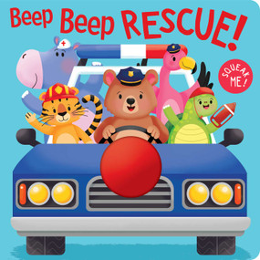 Beep Beep Rescue! (Board Book with Squeaky Toy) by Rachael McLean, 9780655244486