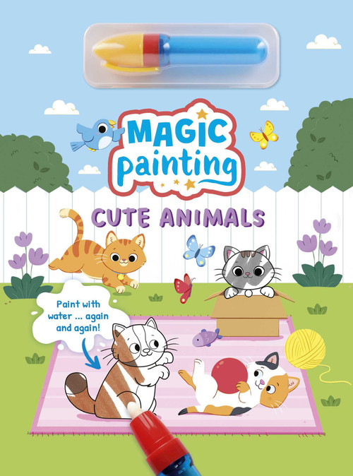 Magic Painting: Cute Animals (Paint with water … again and again!) by Abby Design, 9781398877856
