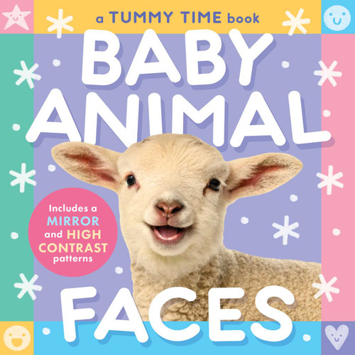 Baby Animal Faces (A Tummy Time, High Contrast, Accordion Board Book with Mirror for infants) by Little Bee Books, 9781499821628