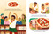 One Pizza to Go! (A Funny Picture Book About a Pizza That Won't Come Down) by Lisa Rao, Carole Chevalier, 9781685553357