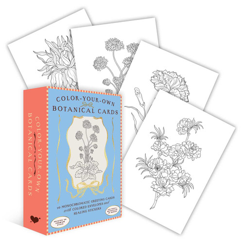 Color-Your-Own Botanical Cards by Sweet Hearts Press, 9781923748088