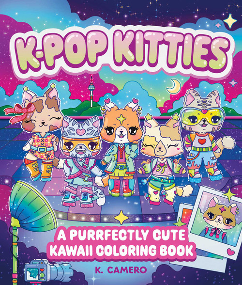 K-Pop Kitties (A Purrfectly Cute Kawaii Coloring Book) by K. Camero, 9781965636787