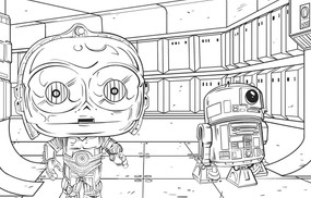 Star Wars: A New Hope: The Official Funko POP! Coloring Book by Austin Baechle, 9798337406701