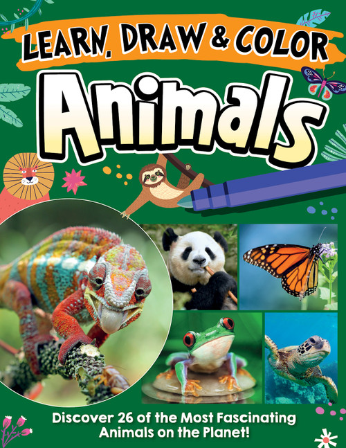 Learn, Draw & Color Animals (Discover 26 of the Most Fascinating Animals on the Planet!) by Future Publishing Limited, 9781641243087