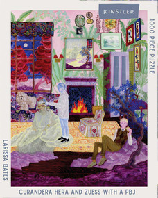 Curandera Hera and Zuess with a PBJ (1000 piece puzzle) by Larissa Bates, 9781959407256