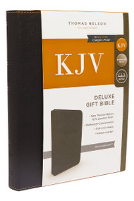 KJV Holy Bible: Deluxe Gift, Black Leathersoft, Red Letter, Comfort Print: King James Version by Thomas Nelson, 9780718097578