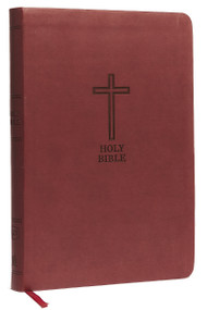 KJV Holy Bible: Value Large Print Thinline, Burgundy Leathersoft, Red Letter, Comfort Print: King James Version by Thomas Nelson, 9780718098056