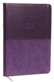 KJV Holy Bible: Value Large Print Thinline, Purple Leathersoft, Red Letter, Comfort Print: King James Version by Thomas Nelson, 9780718098063