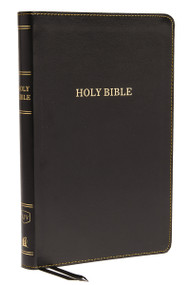KJV Holy Bible: Thinline, Black Leathersoft, Red Letter, Comfort Print: King James Version (Holy Bible, King James Version) by Thomas Nelson, 9780718098230