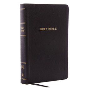 KJV Holy Bible: Personal Size Giant Print with 43,000 Cross References, Black Bonded Leather, Red Letter, Comfort Print: King James Version by Thomas Nelson, 9780785215547