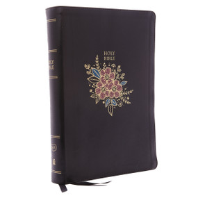 KJV Holy Bible: Super Giant Print with 43,000 Cross References, Deluxe Black Floral Leathersoft, Red Letter, Comfort Print: King James Version by Thomas Nelson, 9780785215707