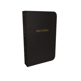 KJV Holy Bible: Thinline with Cross References, Black Bonded Leather, Red Letter, Comfort Print (Thumb Indexed): King James Version by Thomas Nelson, 9780785215776