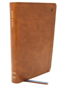 NET Bible, Thinline Large Print, Leathersoft, Brown, Comfort Print (Holy Bible) by Thomas Nelson, 9780785225010