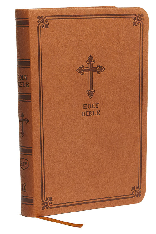 KJV Holy Bible: Value Compact Thinline, Brown Leathersoft, Red Letter, Comfort Print: King James Version by Thomas Nelson, 9780785225874
