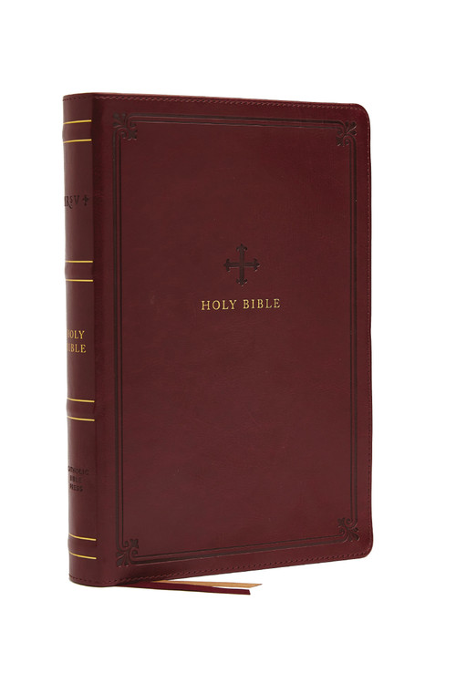NRSV Large Print Standard Catholic Bible, Red Leathersoft (Comfort Print, Holy Bible, Complete Catholic Bible, NRSV CE) (Holy Bible) by Catholic Bible Press, 9780785230489