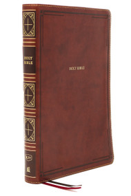 KJV Holy Bible: Giant Print Thinline Bible, Brown Leathersoft, Red Letter, Comfort Print: King James Version by Thomas Nelson, 9780785231646