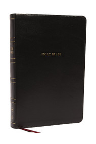 NKJV Holy Bible, Super Giant Print Reference Bible, Black Leathersoft, 43,000 Cross references, Red Letter, Comfort Print: New King James Version by Thomas Nelson, 9780785238072