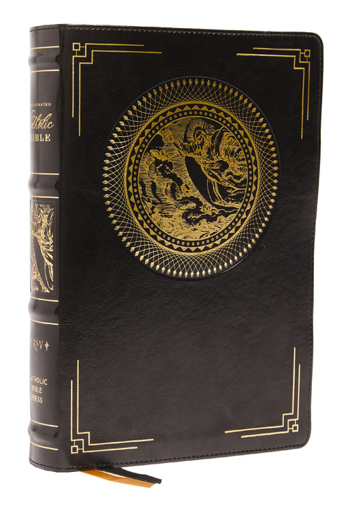 NRSVCE, Illustrated Catholic Bible, Leathersoft, Black, Comfort Print (Holy Bible) by Catholic Bible Press, 9780785239635
