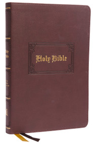 KJV Holy Bible: Large Print Thinline, Brown Leathersoft, Red Letter, Comfort Print: King James Version by Thomas Nelson, 9780785241904