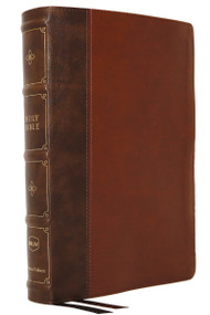 NKJV, Large Print Verse-by-Verse Reference Bible, Maclaren Series, Leathersoft, Brown, Comfort Print (Holy Bible, New King James Version) by Thomas Nelson, 9780785242147