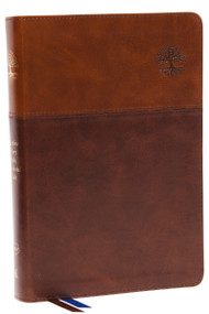 NKJV, Matthew Henry Daily Devotional Bible, Leathersoft, Brown, Red Letter, Thumb Indexed, Comfort Print (366 Daily Devotions by Matthew Henry) by Thomas Nelson, 9780785246671