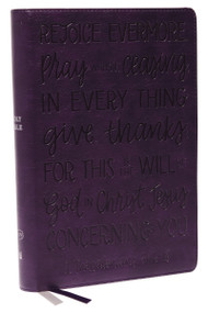 KJV Holy Bible: Large Print with 53,000 Cross References, Purple Leathersoft, Red Letter, Comfort Print by Thomas Nelson, 9780785293248
