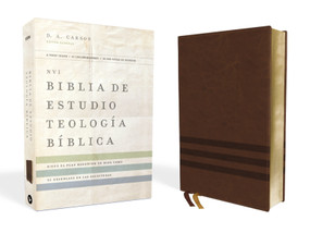 NVI, Biblia de Estudio Teología Bíblica,  Interior a cuatro colores, Leathersoft, Café (Spanish Edition) by D. A. Carson, T. Desmond Alexander, Richard Hess, Douglas  J. Moo, Andrew David Naselli, Vida, 9780829770513
